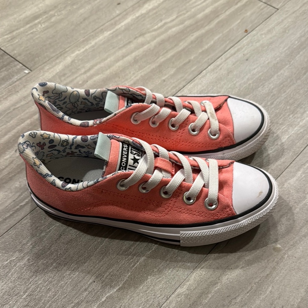Converse Coral Low-Top Sneakers